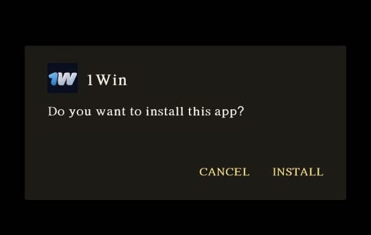 1win Install app