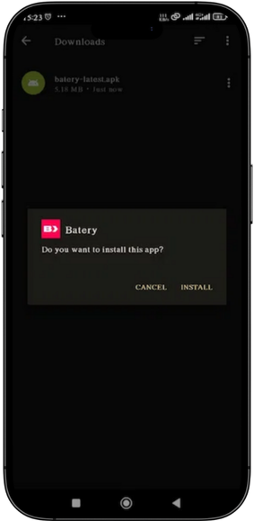 Batery Install app
