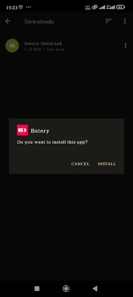 Batery Install app