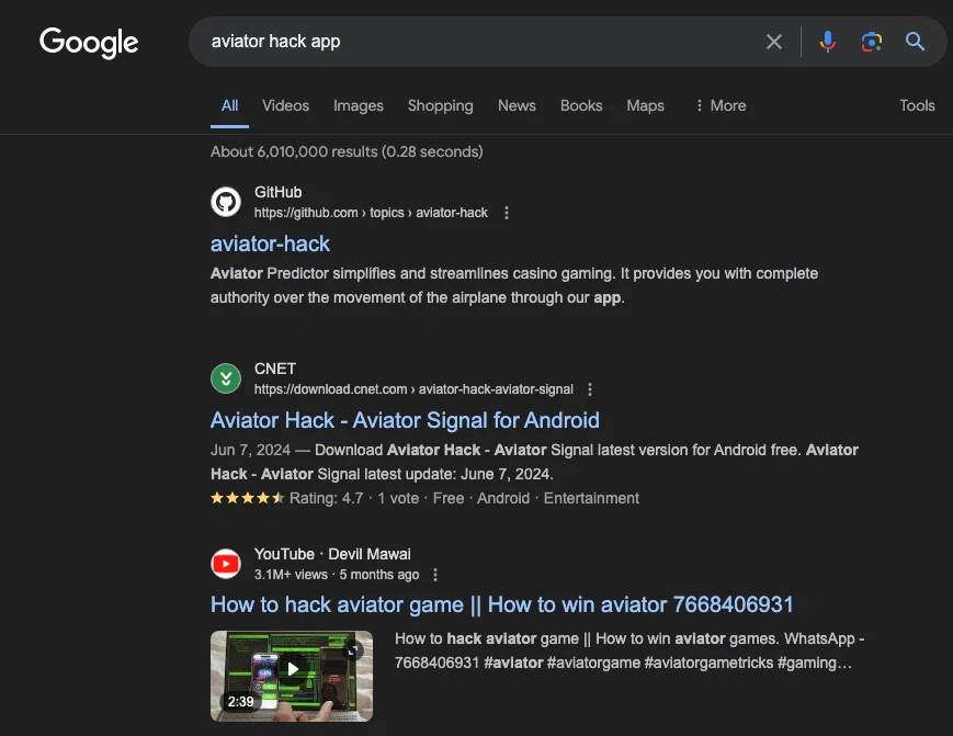 google Aviator Hack app