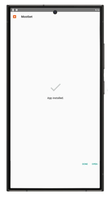 Mostbet APK Success Installation