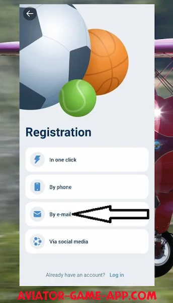 1xBet App Registration methods