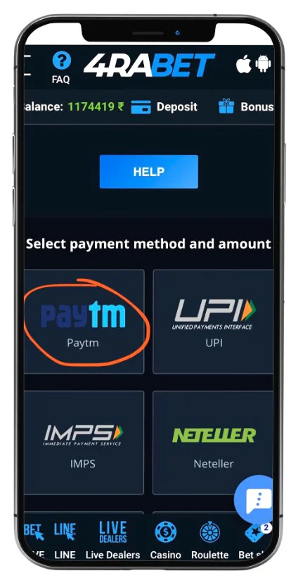 Select a payment method